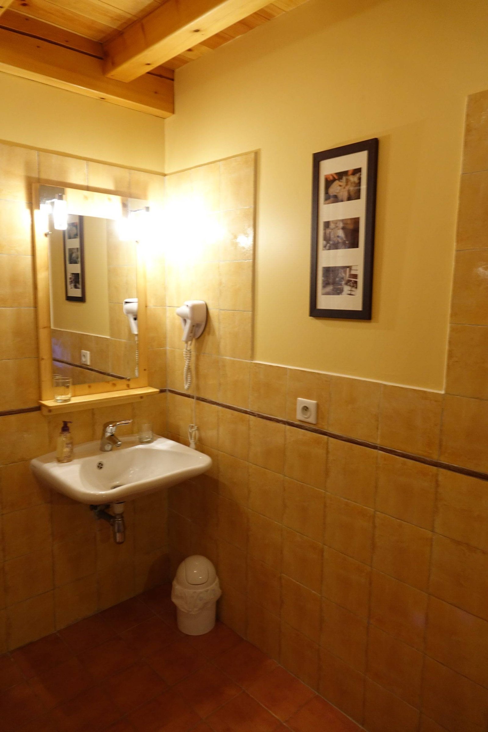 salle d'eau privée avec sèche cheveux